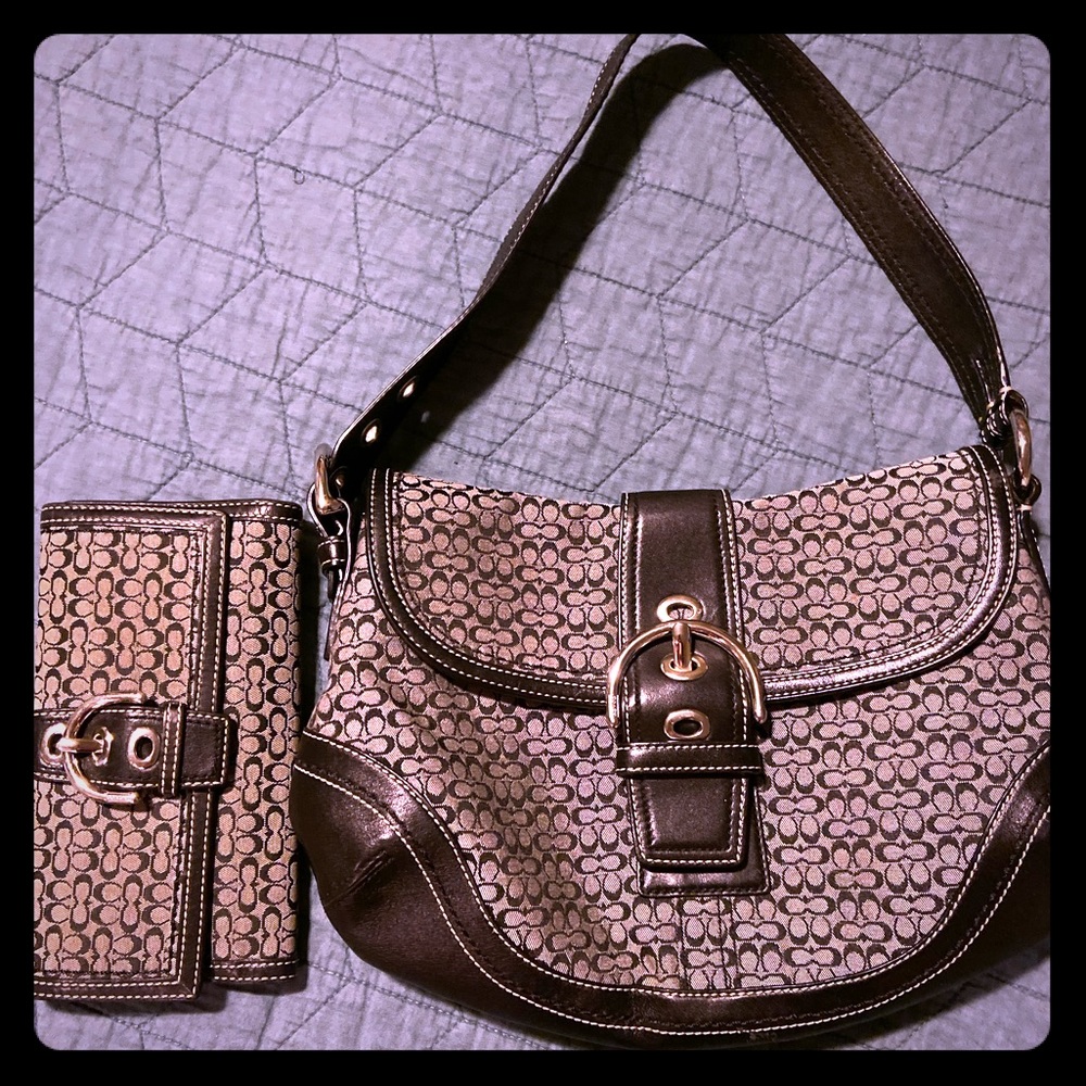 Vintage Coach handbag and matching Wallet!